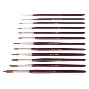 M+W SELECT ROTMARDER-KOLINSKY-PINSEL Gr. 00 - 12