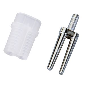 Bi-V-Pin mit Kunststoffhülse 1